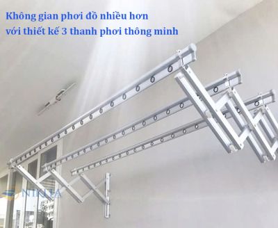 Giàn Phơi Gắn Tường NIKITA (1m50) 
