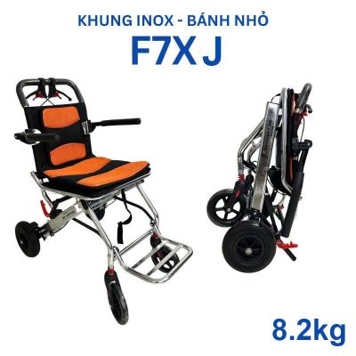 Xe Lăn Gấp Gọn  Khung Inox Chính Hãng  Du Lịch NIKITA NKT-F7XJ